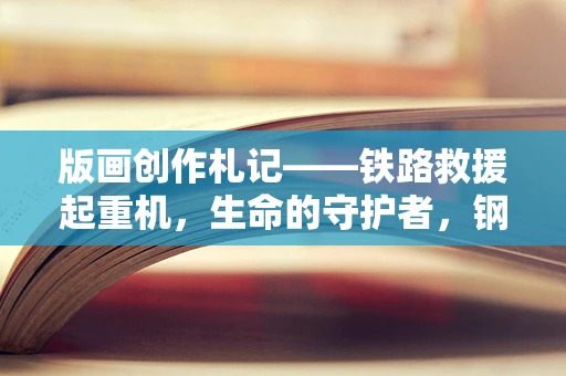 版画创作札记——铁路救援起重机，生命的守护者，钢铁的诗篇