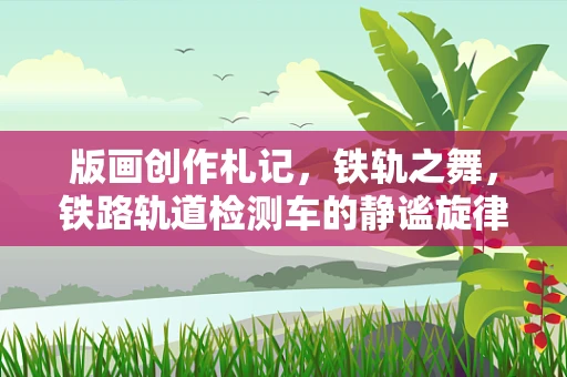 版画创作札记，铁轨之舞，铁路轨道检测车的静谧旋律