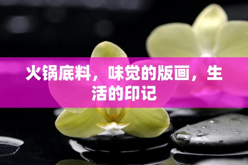 火锅底料，味觉的版画，生活的印记