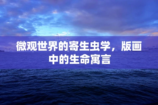 微观世界的寄生虫学，版画中的生命寓言