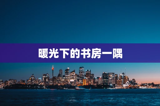 暖光下的书房一隅
