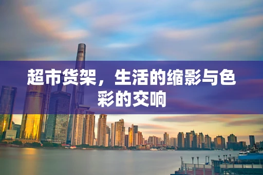 超市货架，生活的缩影与色彩的交响