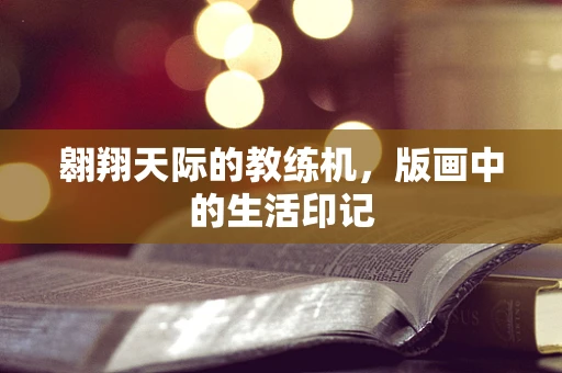 翱翔天际的教练机，版画中的生活印记
