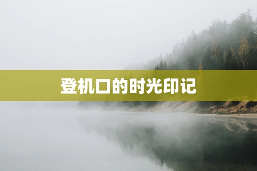 登机口的时光印记