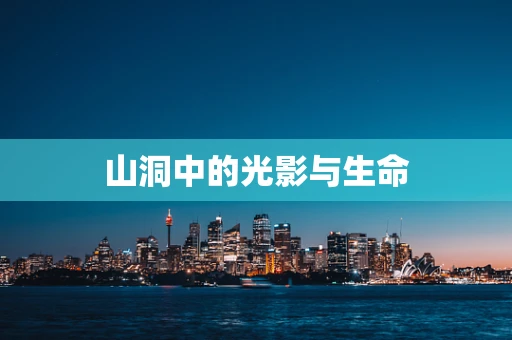 山洞中的光影与生命