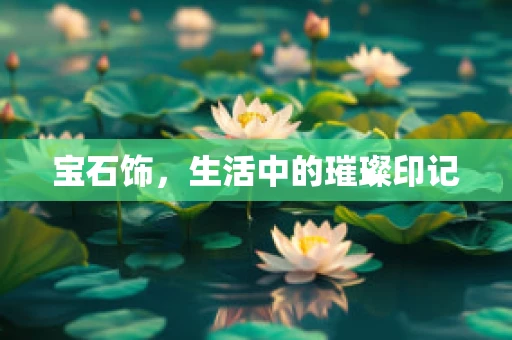 宝石饰，生活中的璀璨印记
