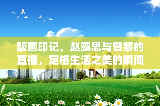 版画印记，赵露思与曾黎的直播，定格生活之美的瞬间