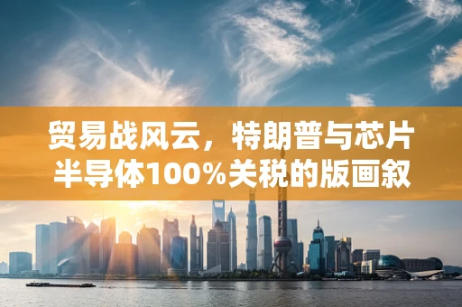 贸易战风云，特朗普与芯片半导体100%关税的版画叙事