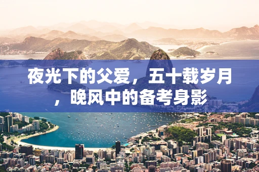 夜光下的父爱，五十载岁月，晚风中的备考身影
