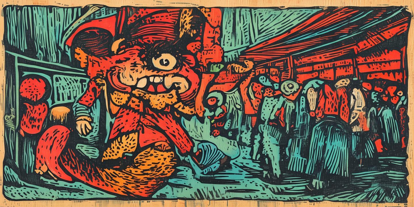 下一个LABUBU，在版画中捕捉生活的瞬间