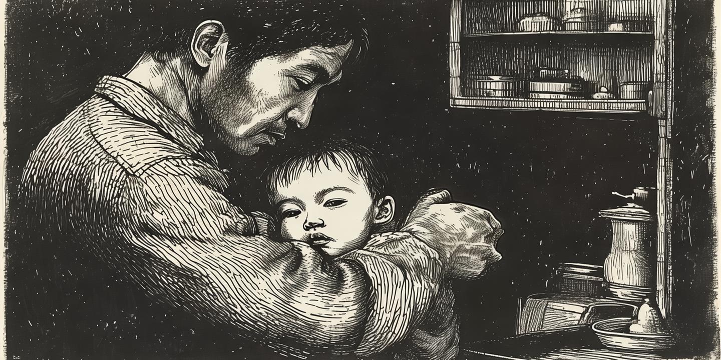版画记录，鸡排哥的父爱疑云