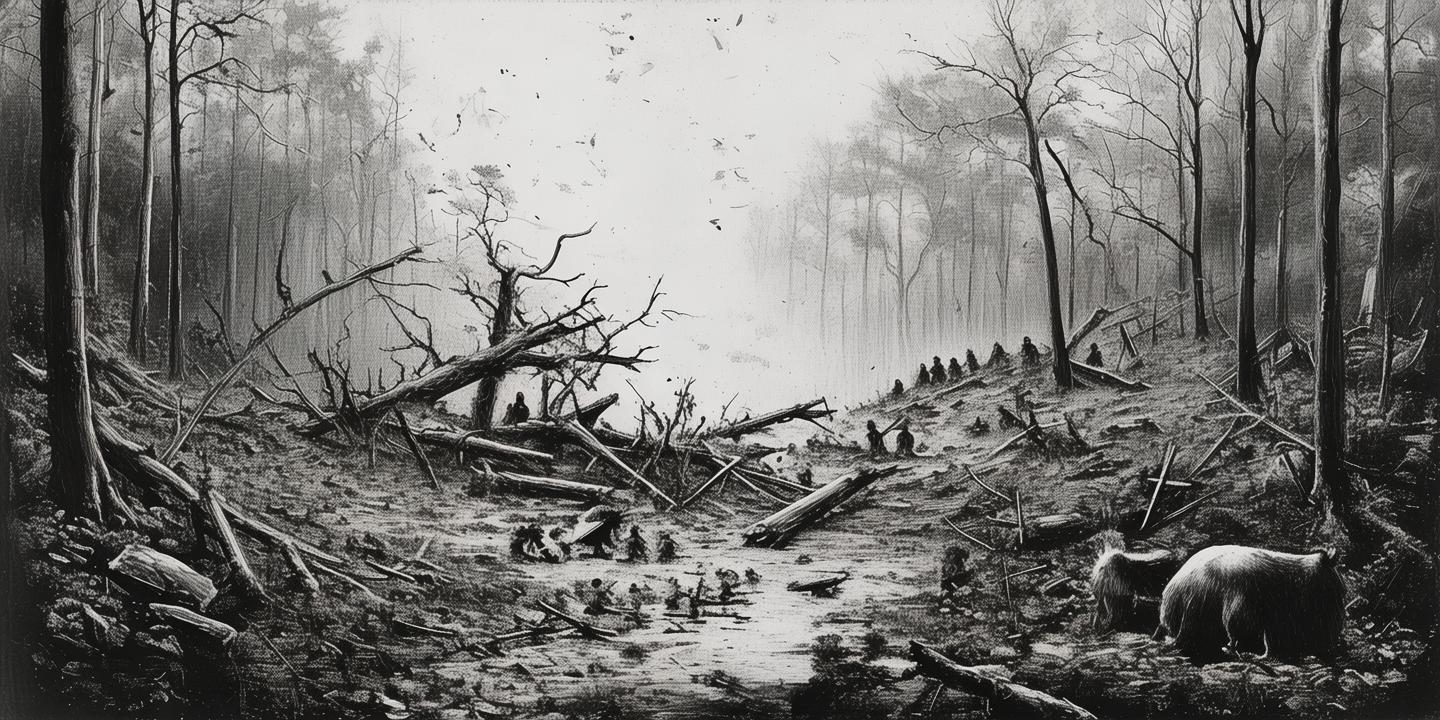 版画记录，日本熊灾现场的惊悚与反思