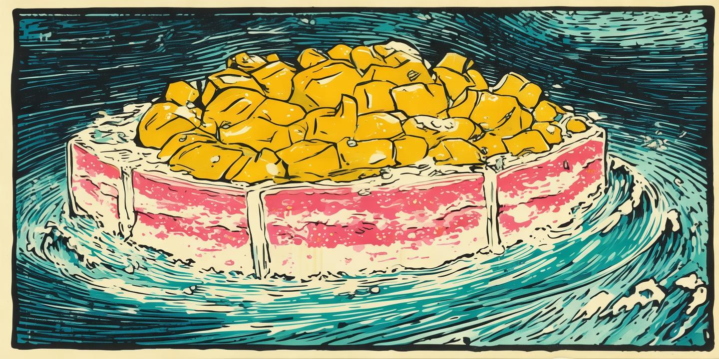 固体杨枝甘露，版画中的甜蜜风暴