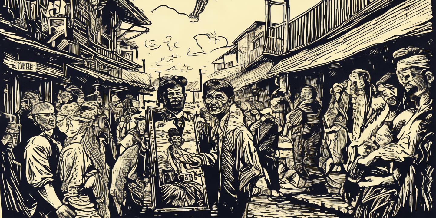 赵鸿刚版画，记录生活，仍希望参赛